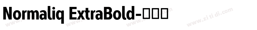 Normaliq ExtraBold字体转换